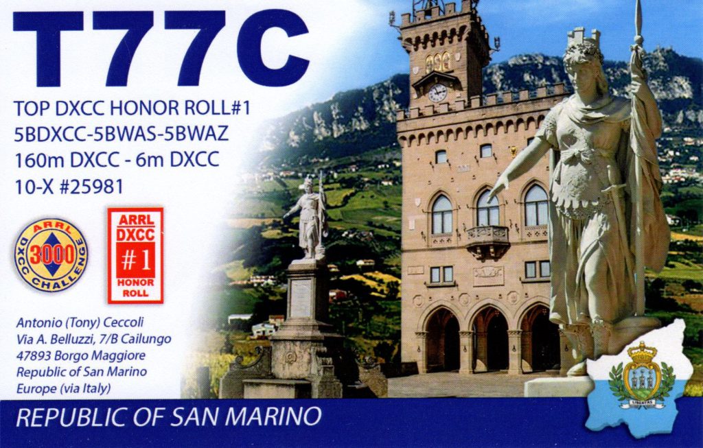 T77C QSL Card