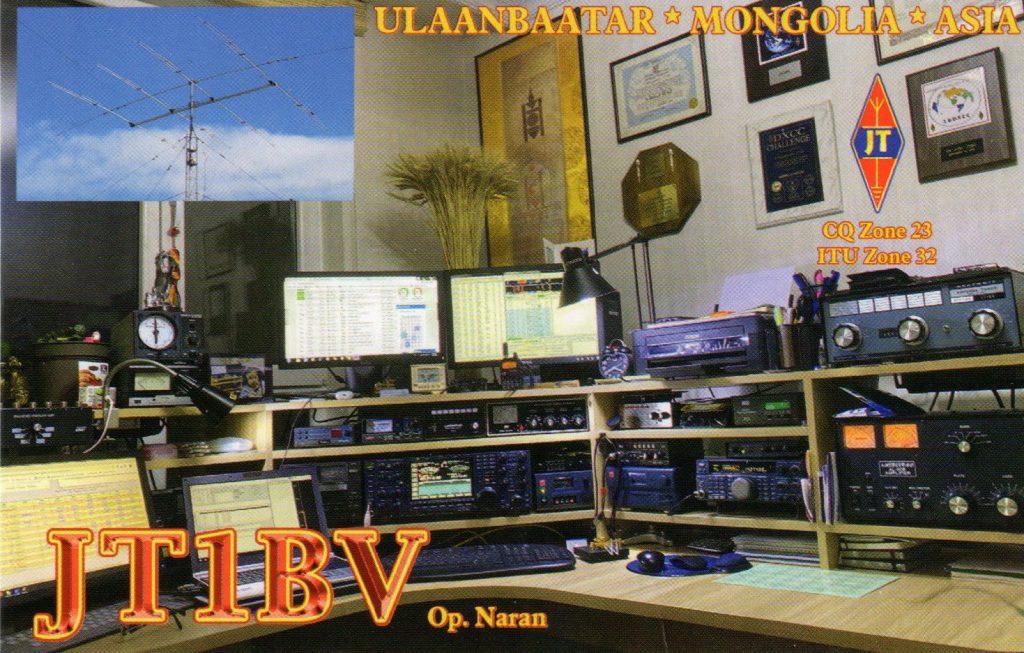 JT1BV QSL Card